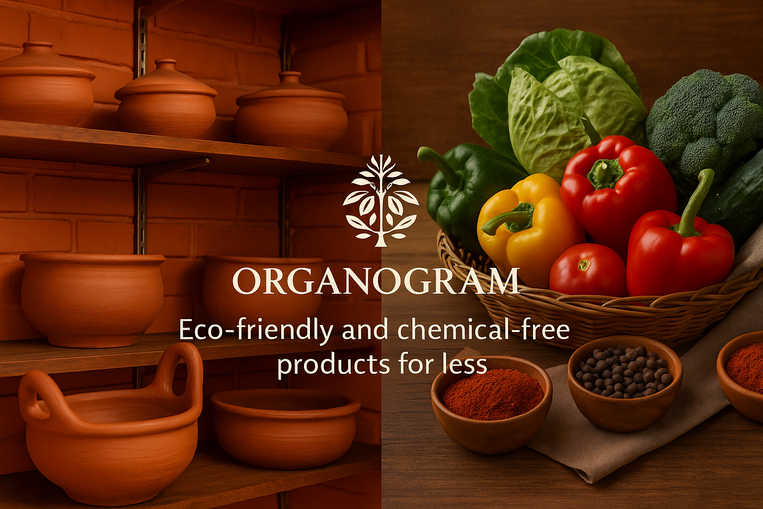 Organic products on sale
